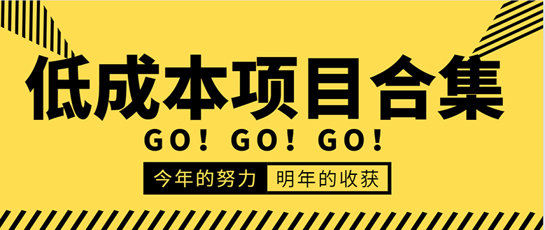 低成本零成本项目合集：赚钱快的慢的、暴利的，线上线下的，价值万元资料-一起去尚学资源库