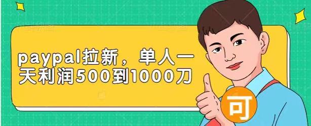 Paypal拉新赚美刀项目，单人一天利润500-1000刀【视频课程】-一起去尚学资源库