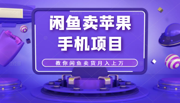 闲鱼卖苹果手机项目，教你闲鱼卖货月入上万-一起去尚学资源库