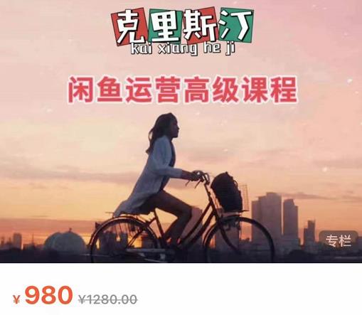 克里斯汀·闲鱼运营高级课程【2022新版】，视频内容非常凝练，适合小白入门-一起去尚学资源库