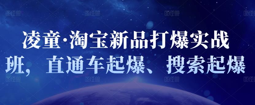 凌童·淘宝新品打爆实战班，直通车起爆、搜索起爆-一起去尚学资源库